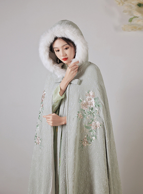荟夫人斗篷保暖披肩女