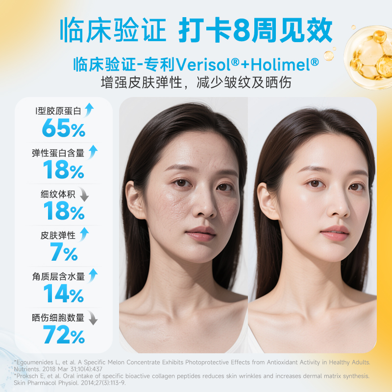 【双11预售】VitalProteins雀巢肌肤健康御光老活性胶原肽逆光2罐