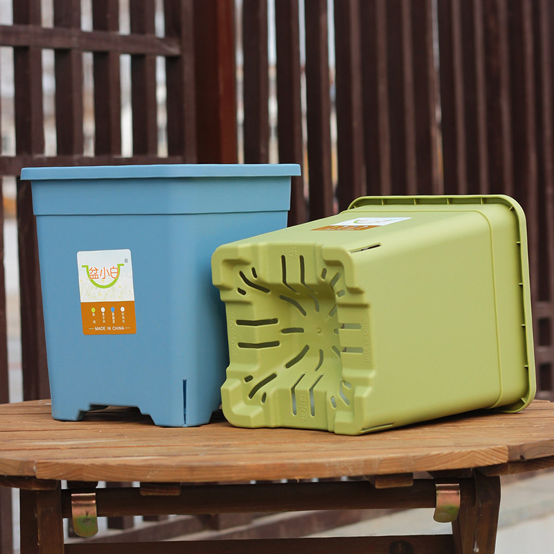 新款加厚树脂花盆塑料高档正方形透气控根大口径加仑绣球月季花盆,淘宝优惠券,粉丝福利购,淘宝优惠卷