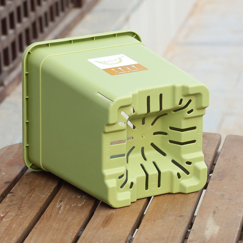 新款加厚树脂花盆塑料高档正方形透气控根大口径加仑绣球月季花盆,淘宝优惠券,粉丝福利购,淘宝优惠卷