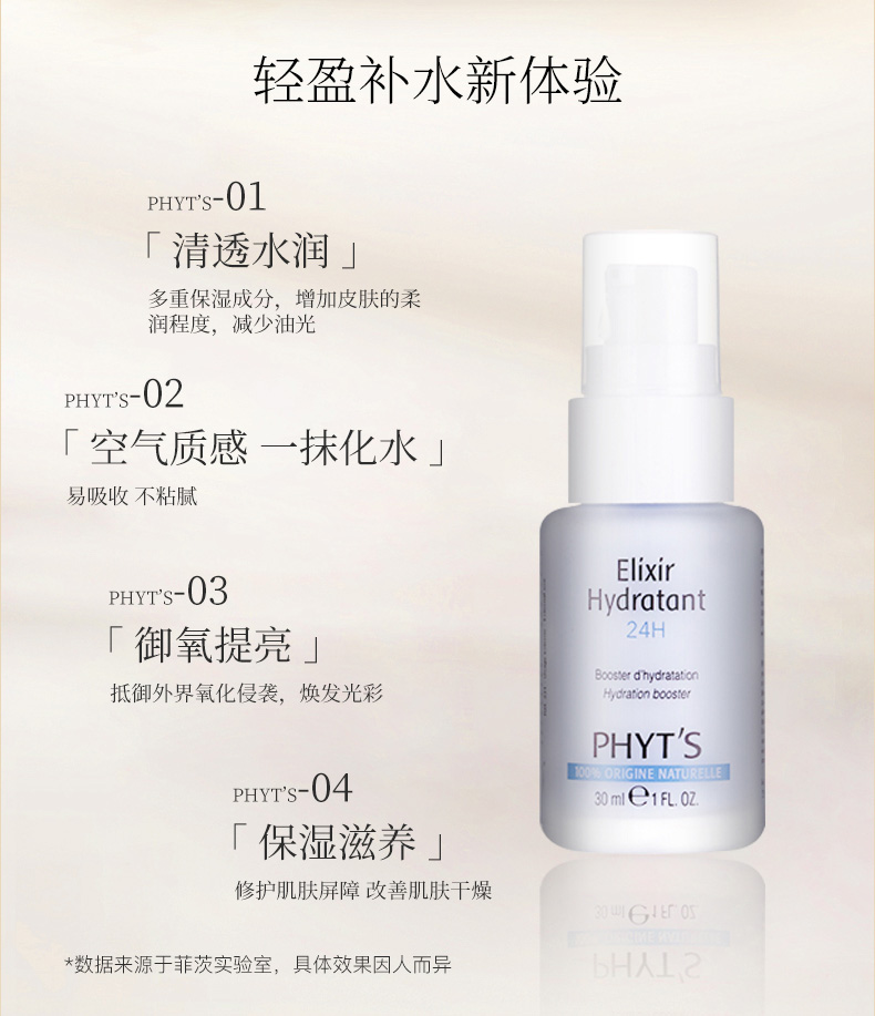 PHYT’S/菲茨精萃保湿精华乳液 30ml - 图1