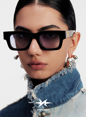 秦霄贤同款小方块墨镜太阳眼镜