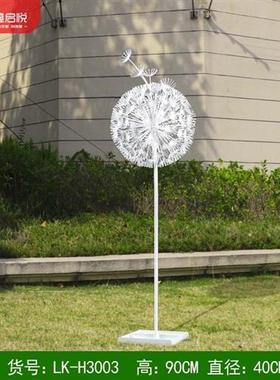 户外不锈钢蒲公英雕塑定发光房地产售楼部园林景观小品装饰摆件