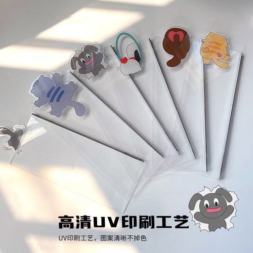 薇素蔓电脑贴N次便签纸备忘录透明亚克力定制贴显示器屏幕侧面方便记录记号笔书写厂家批发直销价格卡通可爱 - 图0
