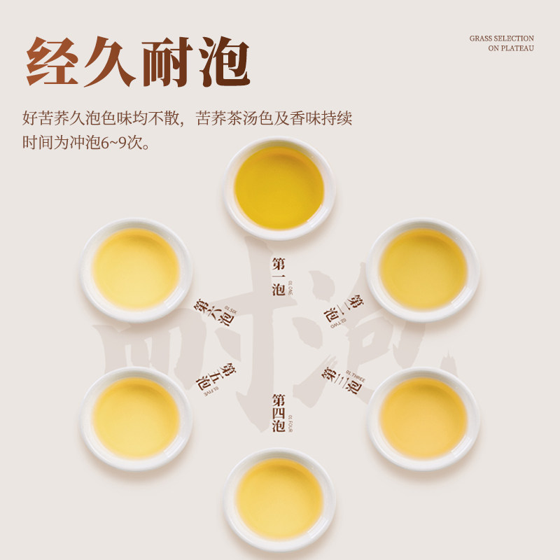 茗愿黄苦荞茶正宗大凉山荞麦茶熟干吃特产级大麦茶正品官方旗舰店 - 图3