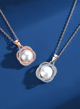 YFANXI珍珠999足银女项链送礼