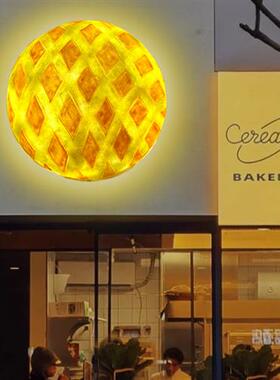 模拟面包模型玻璃纤维雕塑定制面包店创意招牌门立体夜光墙挂饰品