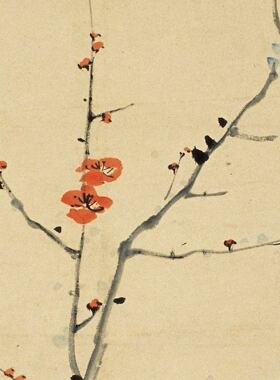新品1:1近现代 张大千 齐眉图 花卉画高清微喷复制临摹范本