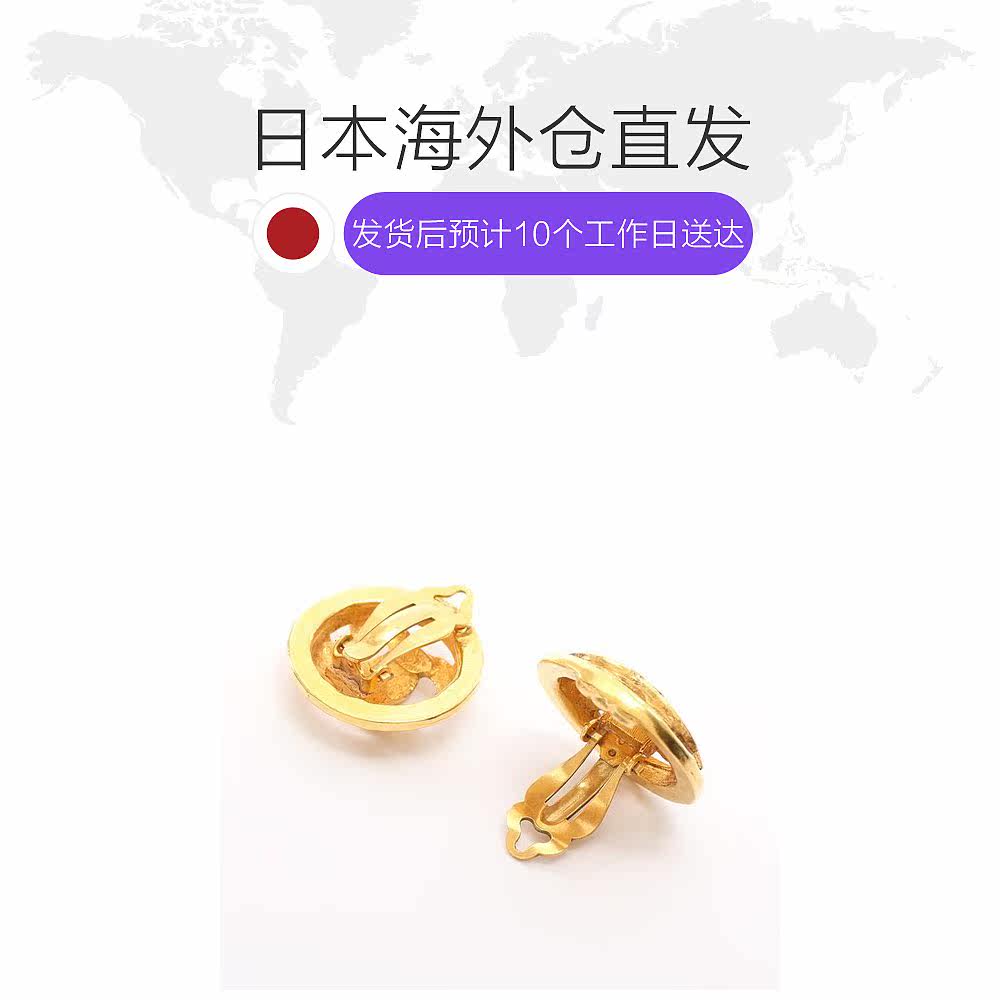 日本直邮中古chanel香奈儿[b]9.0 日本中古直购耳环