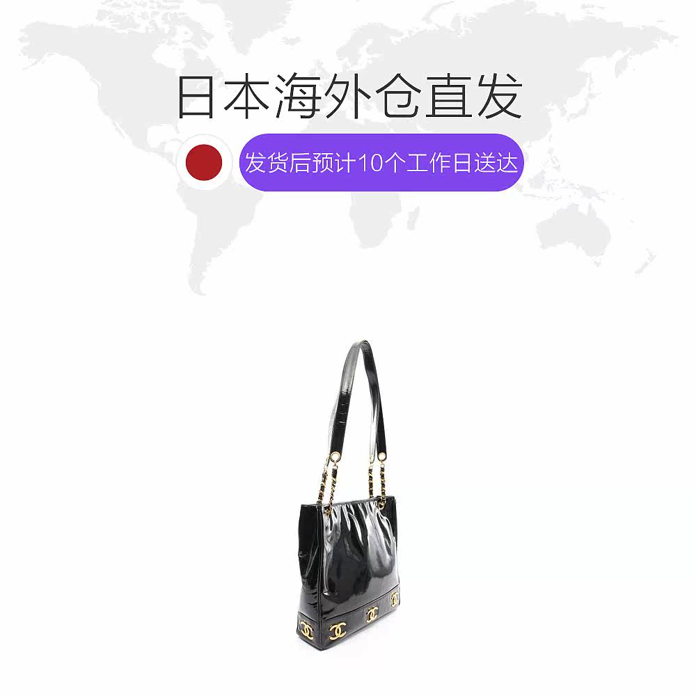 日本直邮中古chanel香奈儿[b]肩包 日本中古直购女士包袋