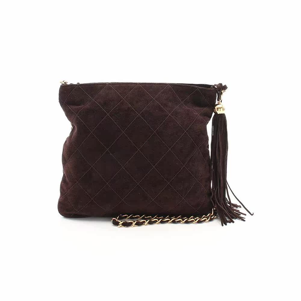 日本直邮中古chanel香奈儿绒面革 日本中古直购女士包袋