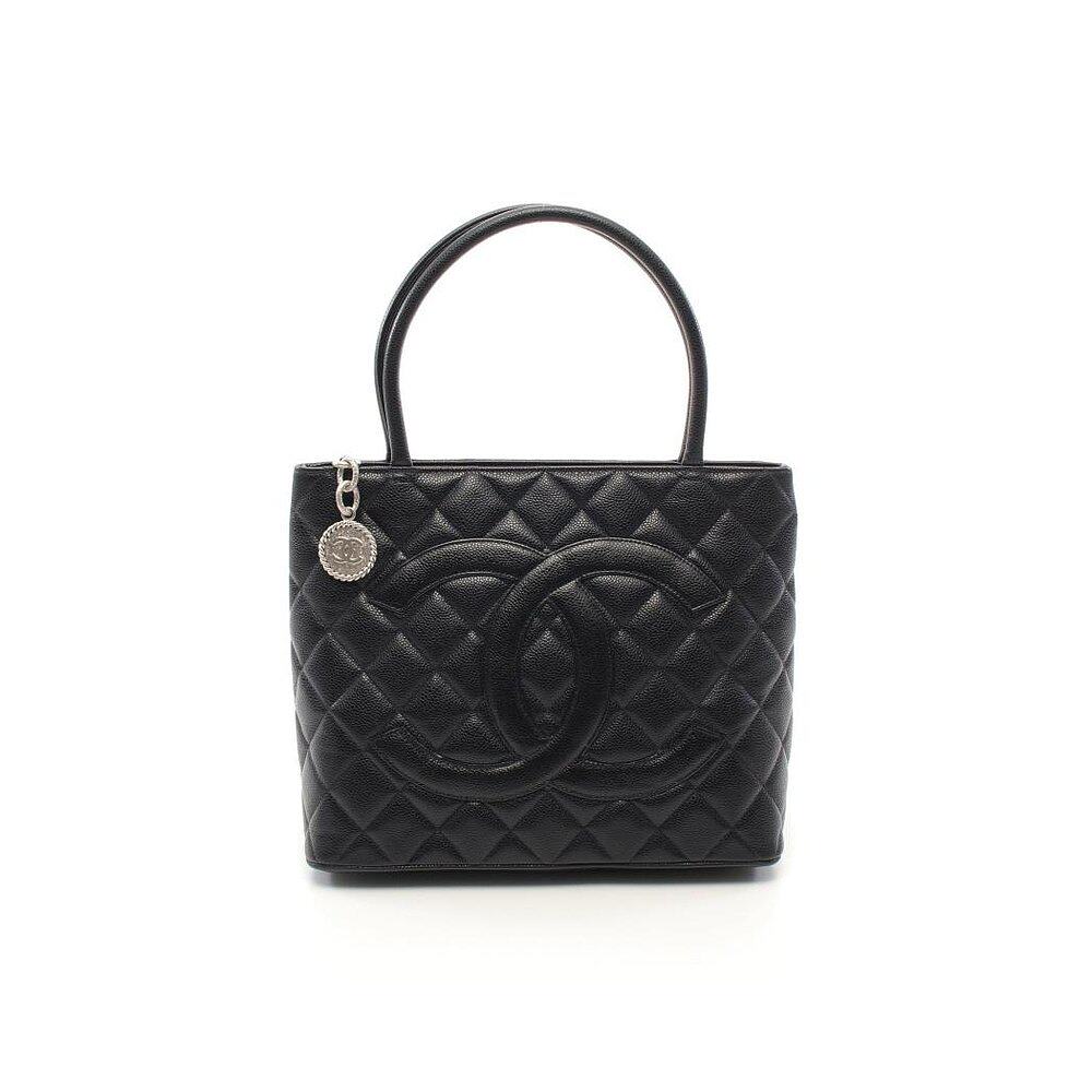 日本直邮中古chanel香奈儿皮手提包 日本中古直购女士包袋