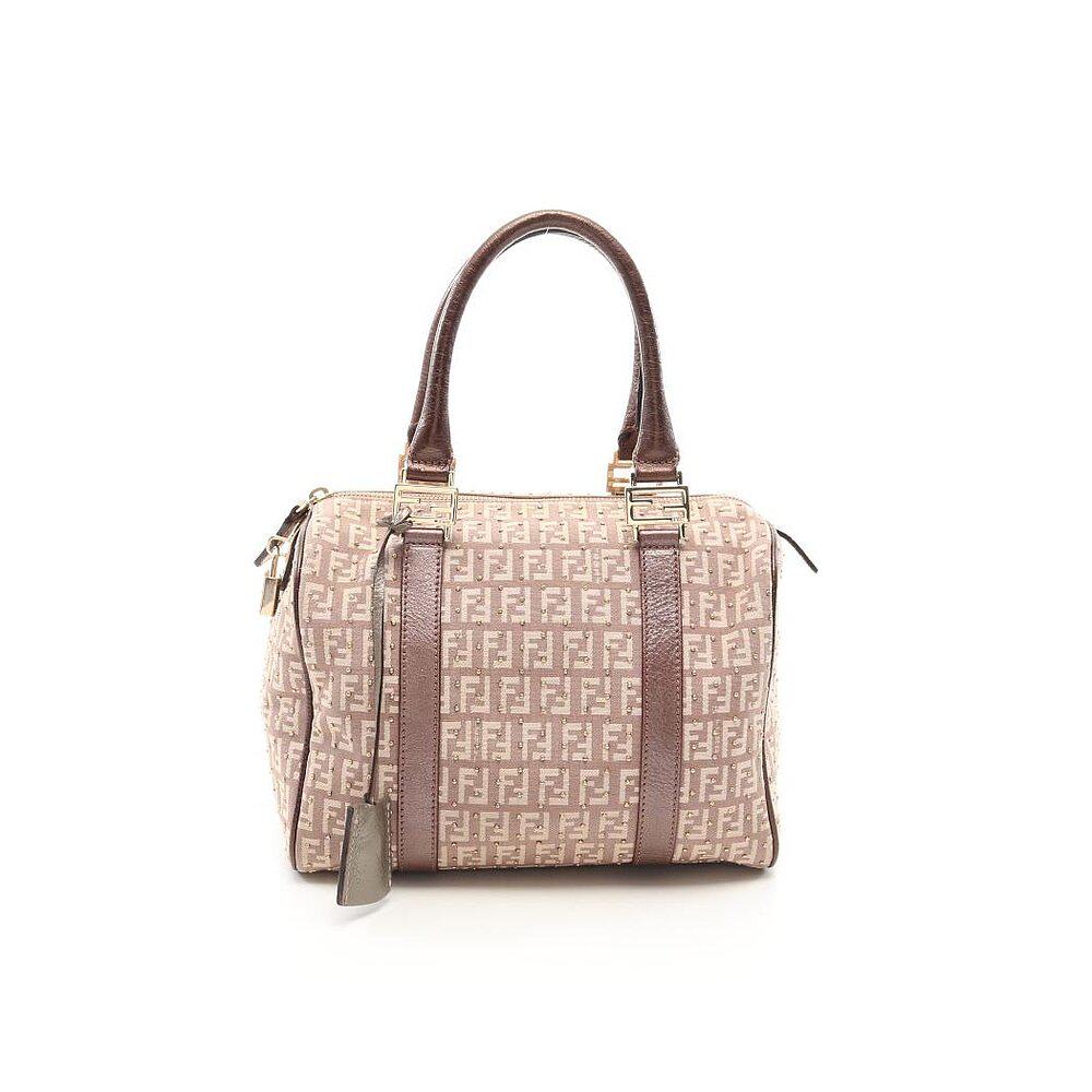 日本直邮中古fendi[b]新波士顿包 日本中古直购女士包袋