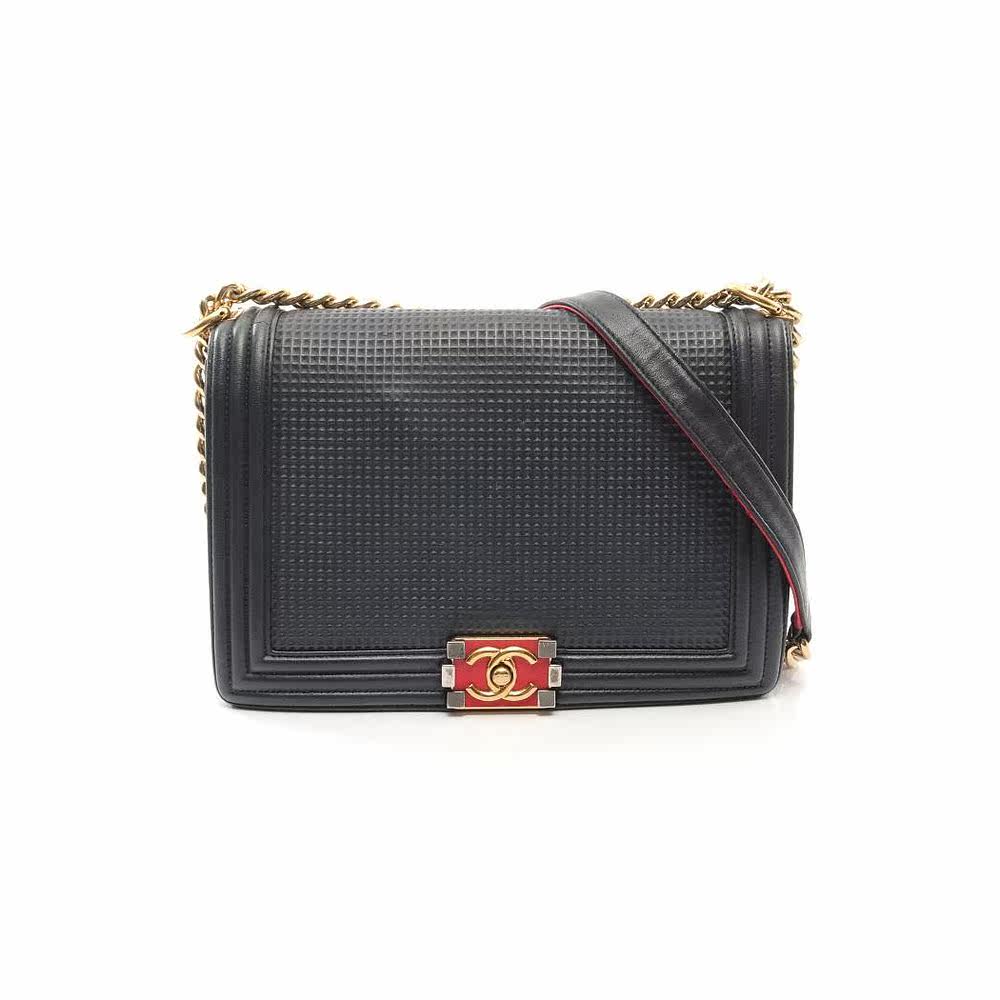 日本直邮中古chanel香奈儿新海军蓝 日本中古直购女士包袋