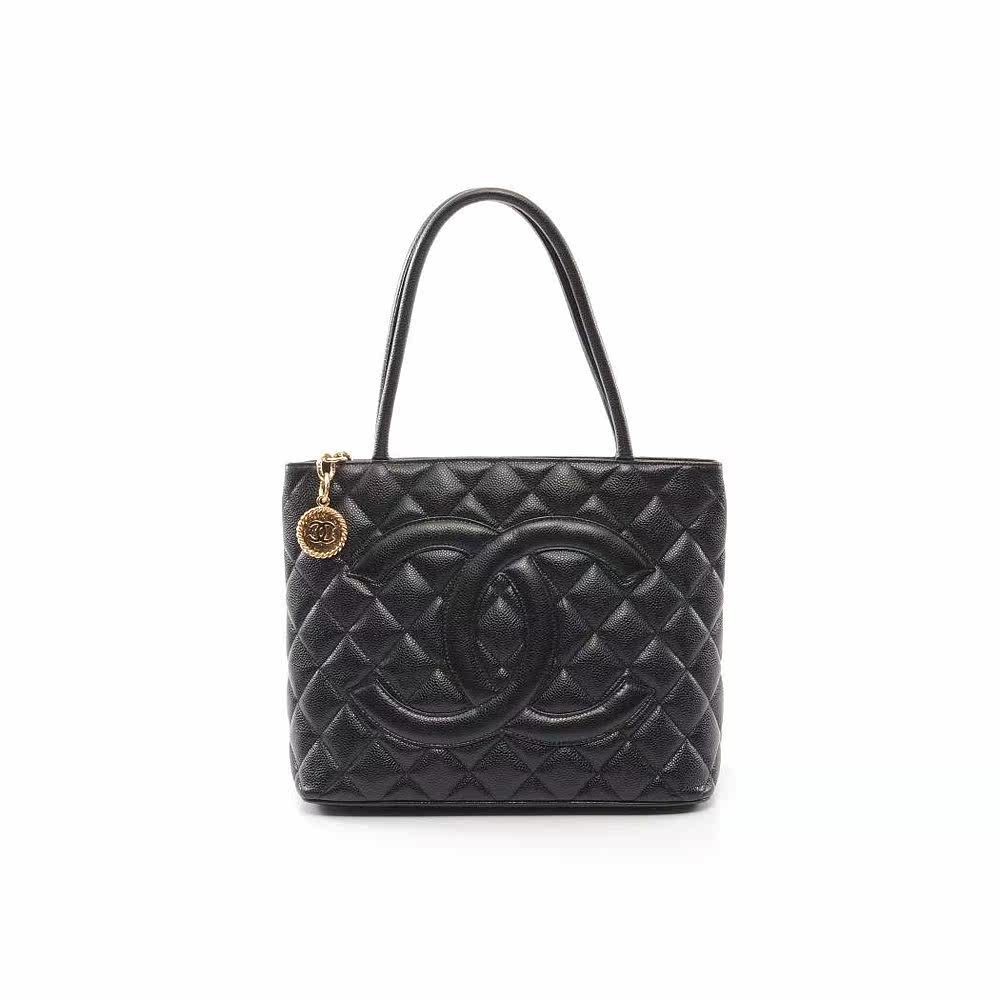 日本直邮中古chanel香奈儿皮手提包 日本中古直购女士包袋