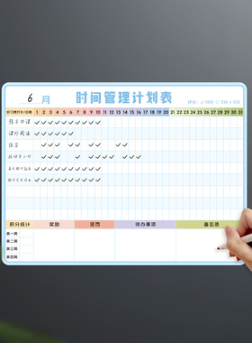 时间管理计划表软磁力冰箱贴