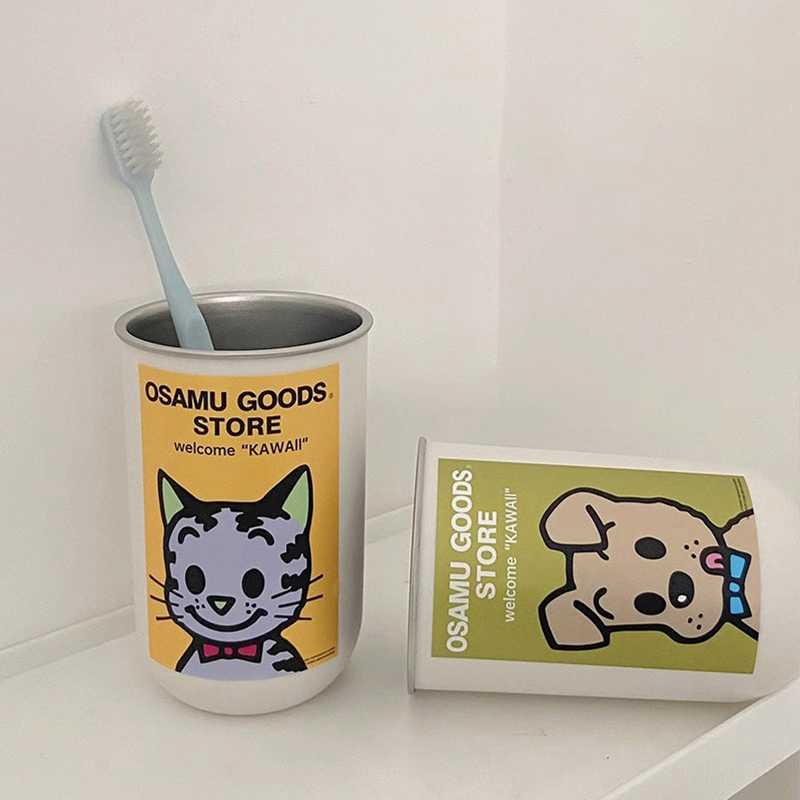 MOLA.Sea.洗漱杯食品级不锈钢防霉抗菌家用轻奢牙缸情侣 | 海萤 - 图1