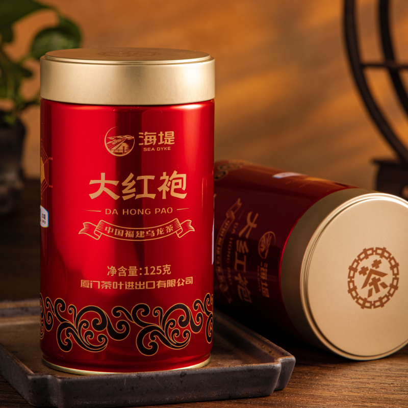 海堤茶叶AT103A传奇大红袍 武夷岩茶新品125克/1罐装乌龙茶叶正品 - 图0