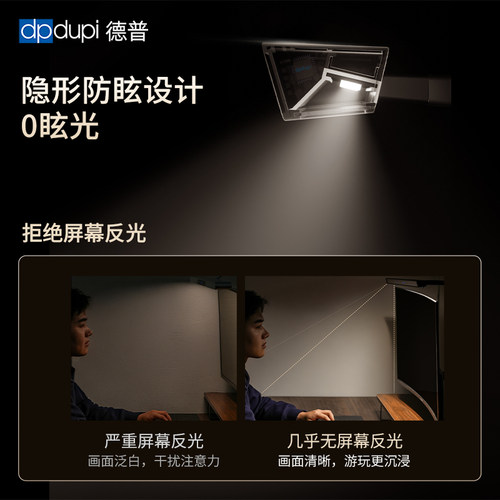 德普外星人PRO立式屏幕挂灯全光谱工作可夹式电脑显示器护眼台灯 - 图1