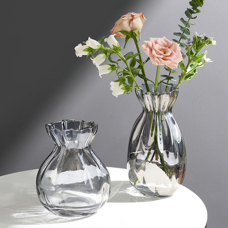 北欧网红ins风创意玻璃花瓶摆件透明水养水培插花客厅餐桌高级感,淘宝优惠券,粉丝福利购,淘宝优惠卷