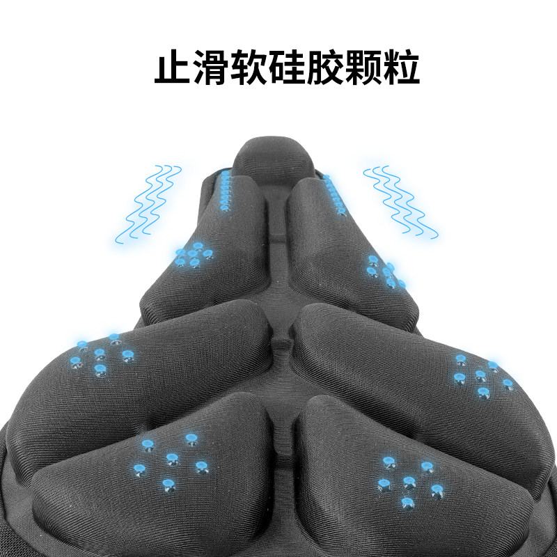 Dynamic bicycle shock absorption, pressure relief, softness and comfort