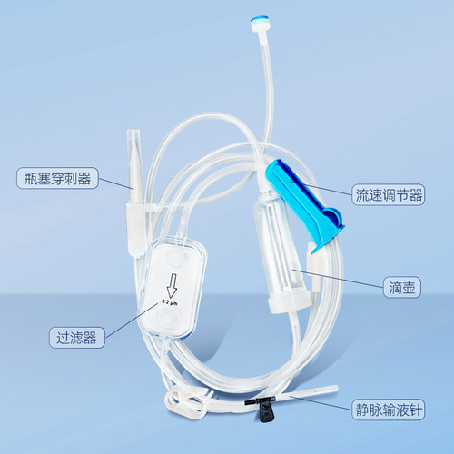 安得医疗输液管0.2微米一次性精密过滤输液器紫杉醇化疗吊针点滴 - 图0