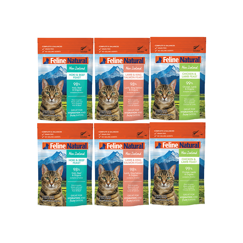 K9Natural官方旗舰店猫咪主食罐头新西兰进口湿粮拌饭罐头餐包85g