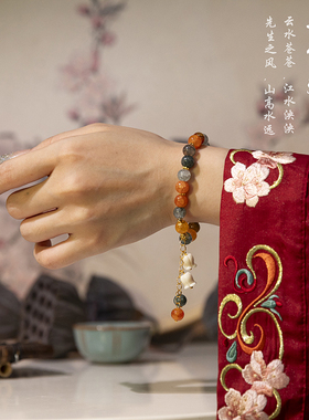 中式手链手串小众百搭简约甜美古风仙气闺蜜情侣学生手绳首饰品女