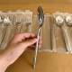 Light luxury hammer pattern knife fork spoon