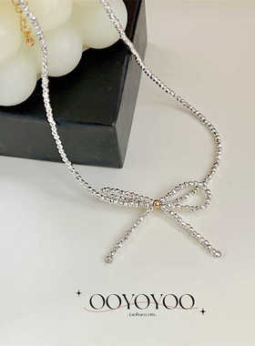 小众蝴蝶结设计感气质百搭锁骨链