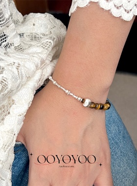 串珠叠戴手饰S925纯银原创设计