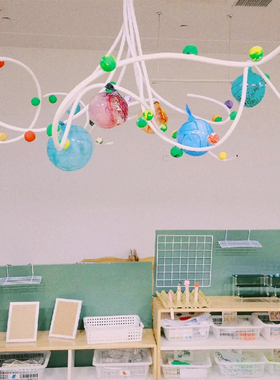 幼儿园美工区场景布置手工diy小学教室造型塑性环创材料铝塑管