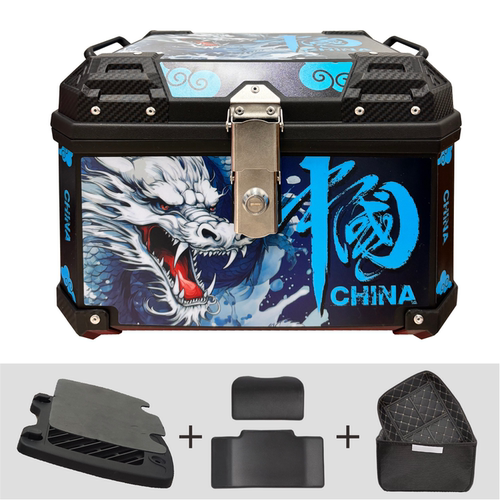 摩托车尾箱大容量后备箱踏板车电动车行李箱大号通用非铝合金尾箱 - 图3