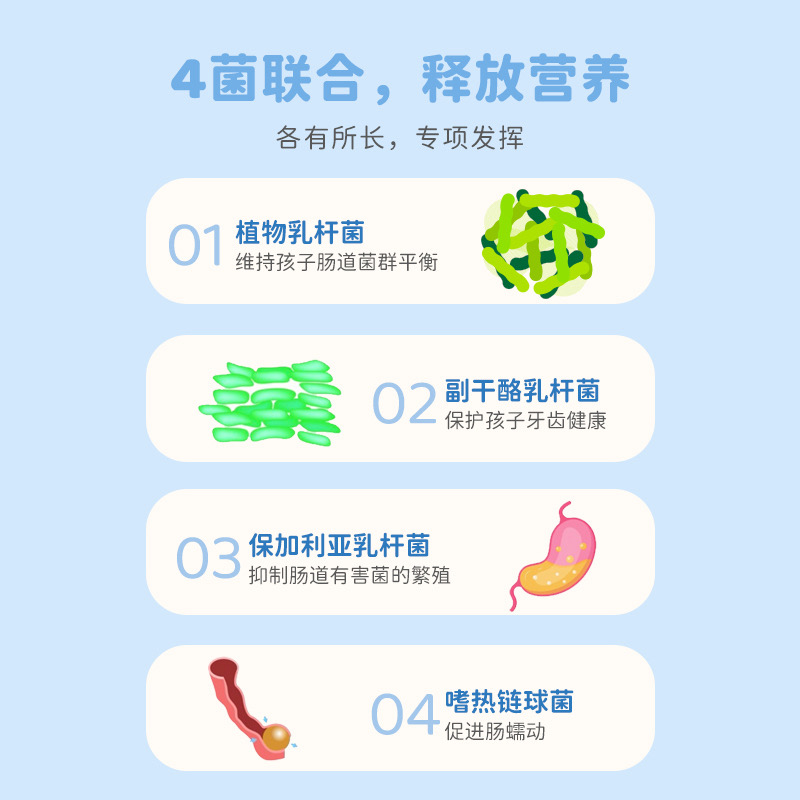喵小侠乳酸菌饮品100ml*20瓶益生菌饮料，送宝宝婴儿幼儿辅食食谱