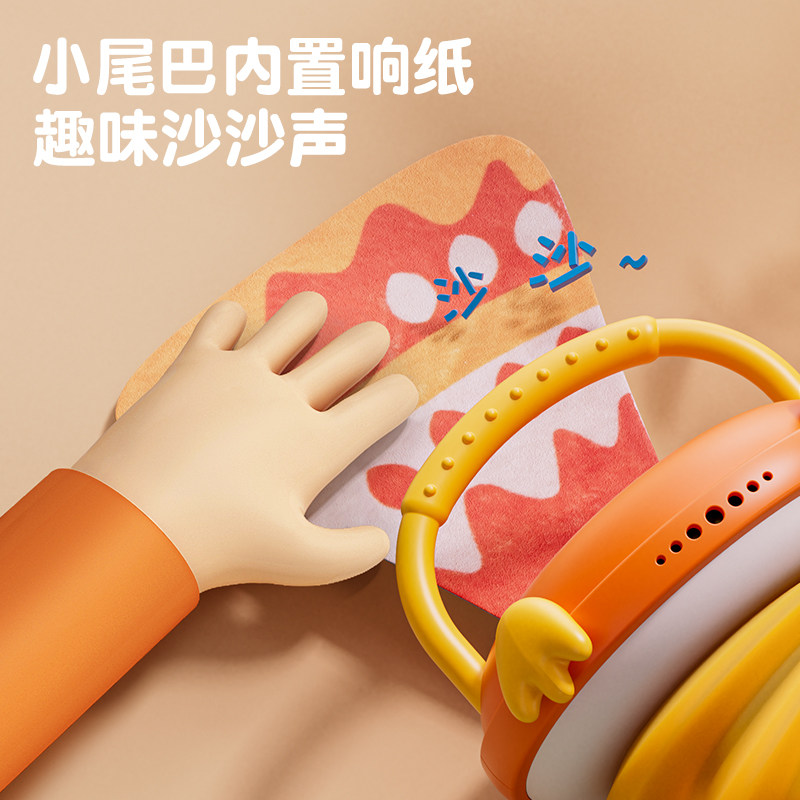 猫头鹰玩具0-1岁早教个宝宝手风琴 灵动宝宝母婴摇铃