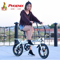 Teanette adaptation phoenix folding bike female adult light to work 14 16 20 inch male small bike