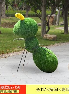 户外彩绘蚂蚁玻璃钢雕塑公园林庭院游乐场幼儿园草坪景观落地摆件