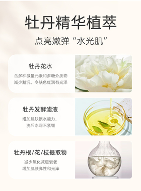 启然牡丹晶萃奢耀洁面乳深层