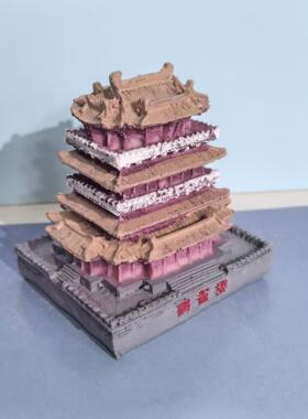 鹳雀楼建筑模型沙具摆件