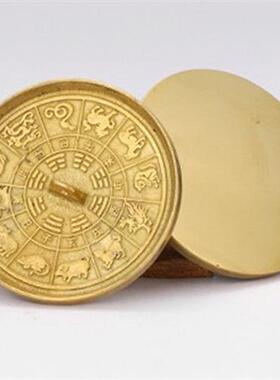 大号结婚用龙凤铜镜新郎新娘镜婚庆压腰镜定心小怀镜梅花铜镜