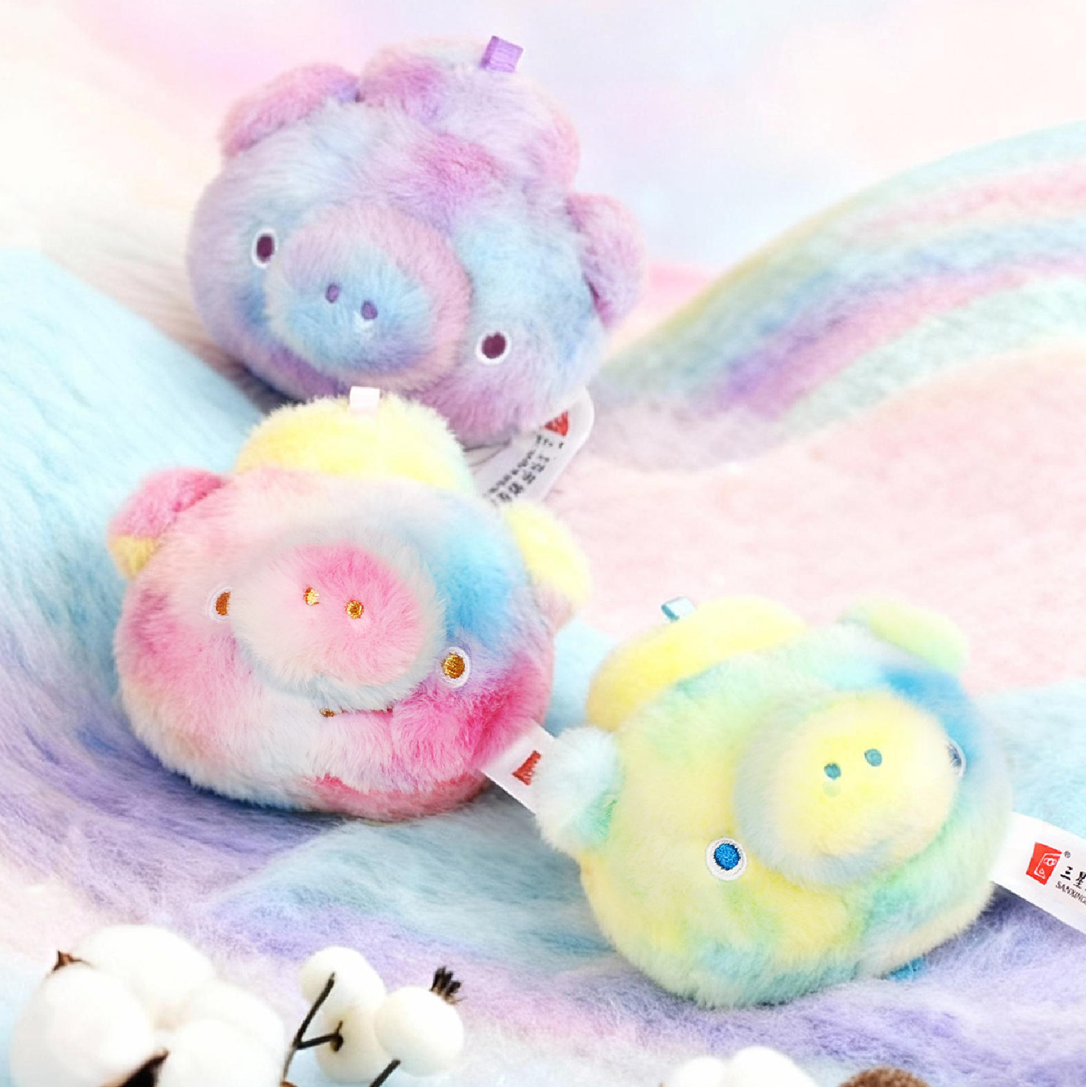 三星堆博物馆文创陶陶猪哼哼发声毛绒玩偶盲盒公仔挂饰女生日礼物