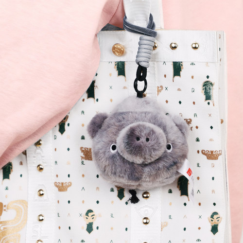 三星堆博物馆文创陶陶猪哼哼发声毛绒玩偶盲盒公仔挂饰女生日礼物 - 图3