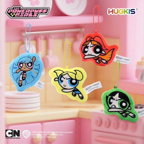 HUGKIS×飞天小女警毛绒盲袋公仔磁吸冰箱贴挂件盲盒可爱玩偶礼物 - 图1