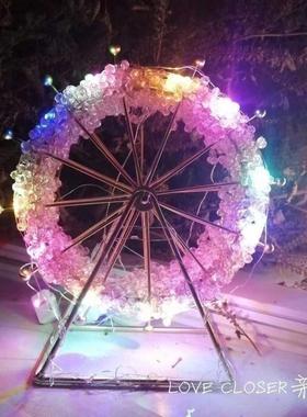 新款星摩天轮手工艺品自己做小夜灯房间氛围装饰旋转心动摆件