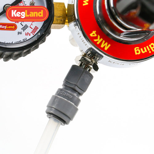 精酿啤酒CO2减压阀气表二氧化碳钢瓶压力表双表 KL07429 KegLand - 图1