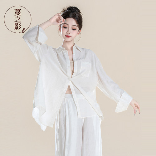 新款现代舞练功服衬衫中国古典舞上衣爵士舞舞蹈生日常可穿衬衣女 - 图3