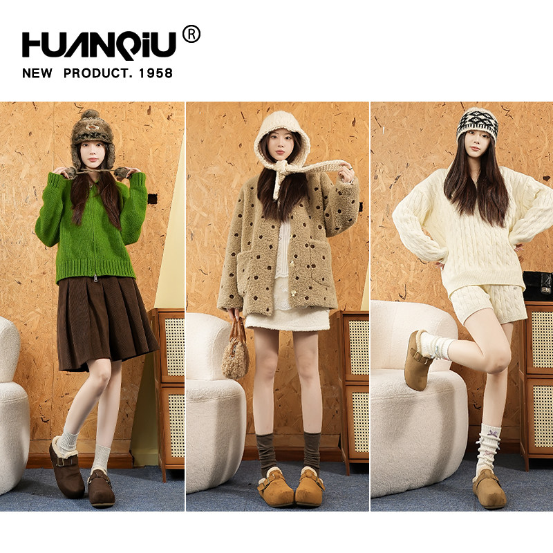 环球加绒厚底勃肯鞋女款2025冬季新款复古雪地靴轻便防滑保暖棉鞋,淘宝优惠券,粉丝福利购,淘宝优惠卷