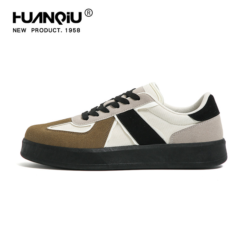 环球熊猫德训鞋男2025新款秋季复古鞋子男时尚厚底休闲百搭板鞋潮,淘宝优惠券,粉丝福利购,淘宝优惠卷