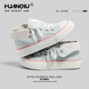 Universal high top flip canvas shoes for women
