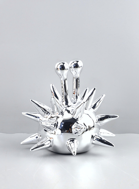 简约电镀树脂卡通艺术雕塑摆件